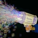 Пистолет за сапунени мехурчета с 69 отвора и цветни светодиоди BubblePuff, pistolet za sapuneni mehurcheta s 69 otvora i cvetni svetodiodi bubblepuff