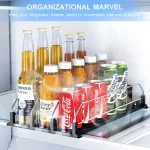 Органайзер За Хладилник с Автоматично Плъзгане - DRINZER®, organaizer za hladilnik s avtomatichno plazgane drinzer